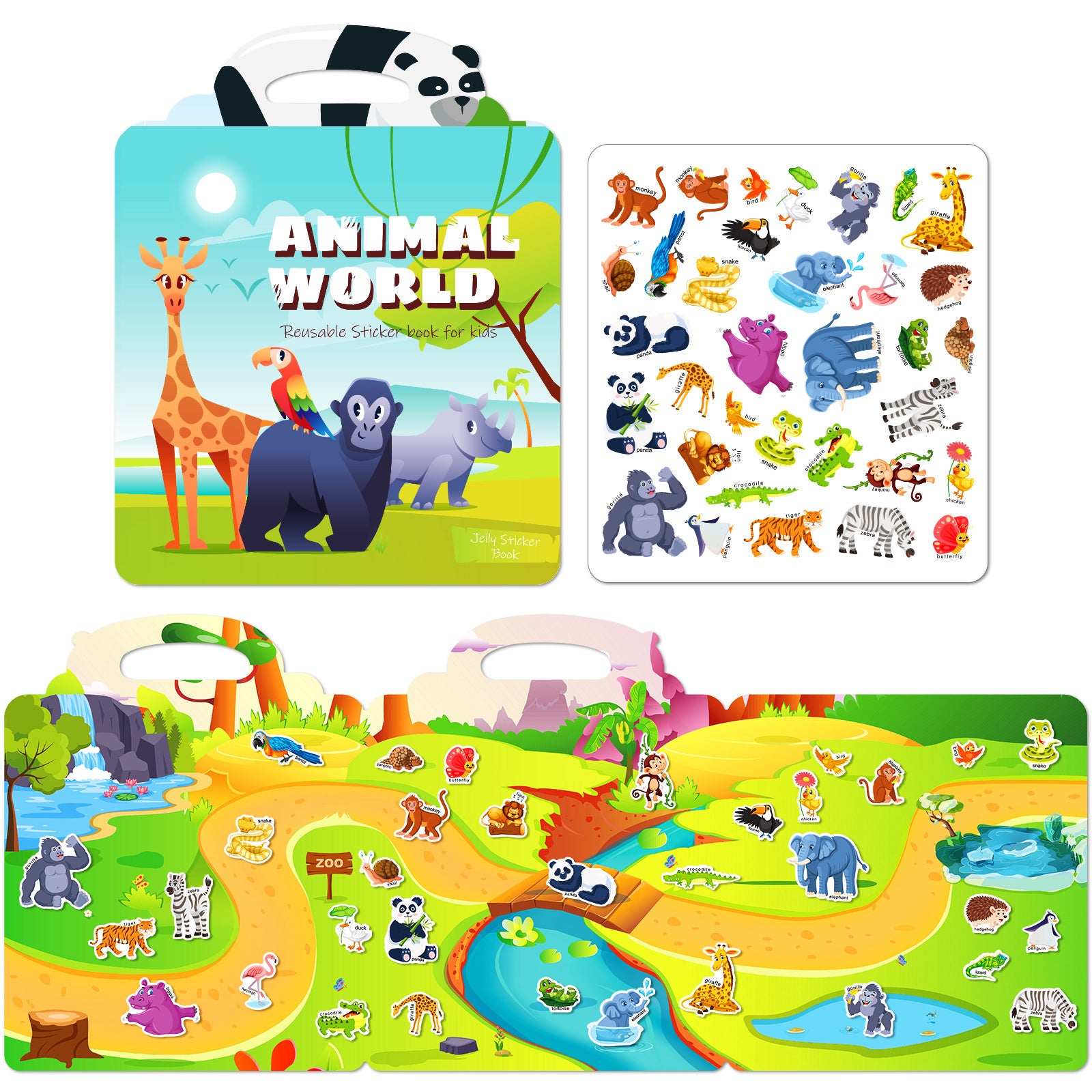 Libros Educativos con Pegatinas para Niños de 3 a 6 Años – Actividades Didácticas