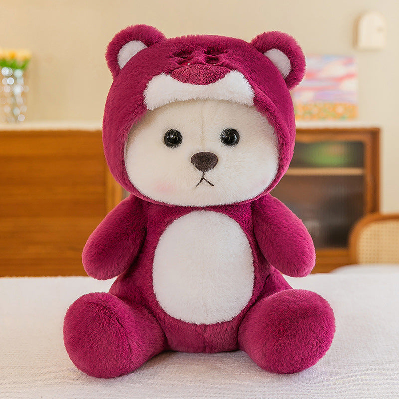 Muñeco de peluche Teddy: juguete suave con gorro para niños, regalo ideal