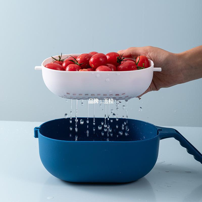 Cortador de verduras multifuncional 7 en 1 con colador y contenedor