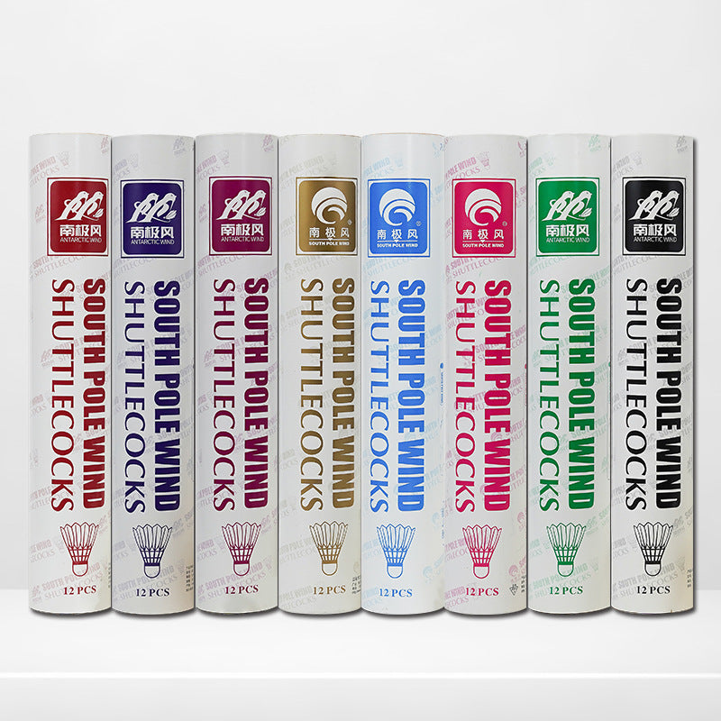 Volantes de bádminton de pluma de ganso (12 unidades) – Vuelo estable, uso recreativo o de entrenamiento