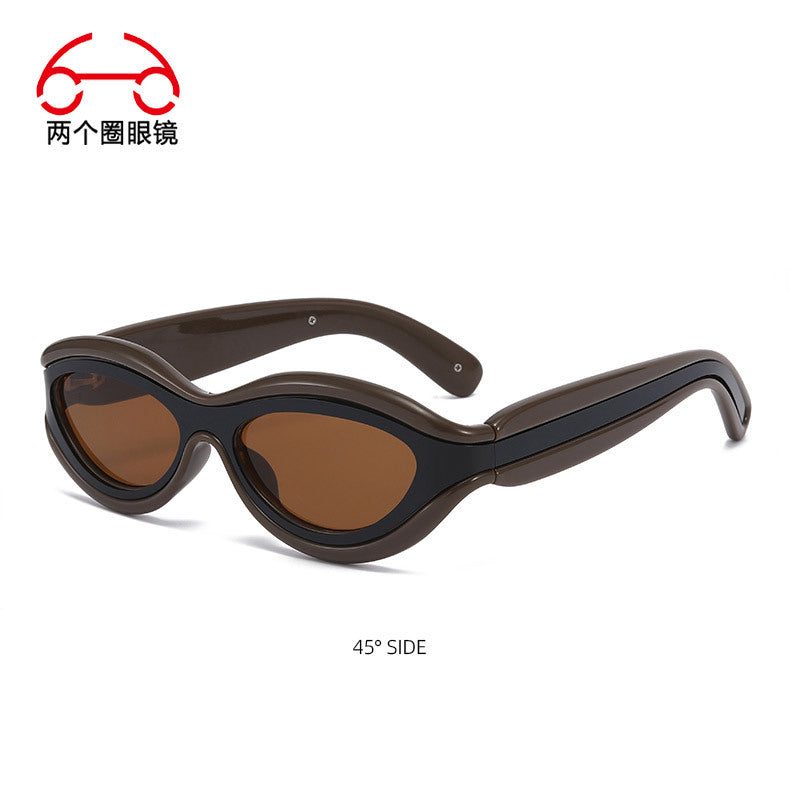 Gafas de Sol Futuristas Estilo Gato Unisex con Protección UV