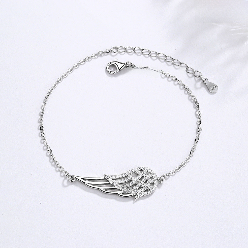 Pulsera de Plata 925 con Alas de Ángel – Símbolo de Protección
