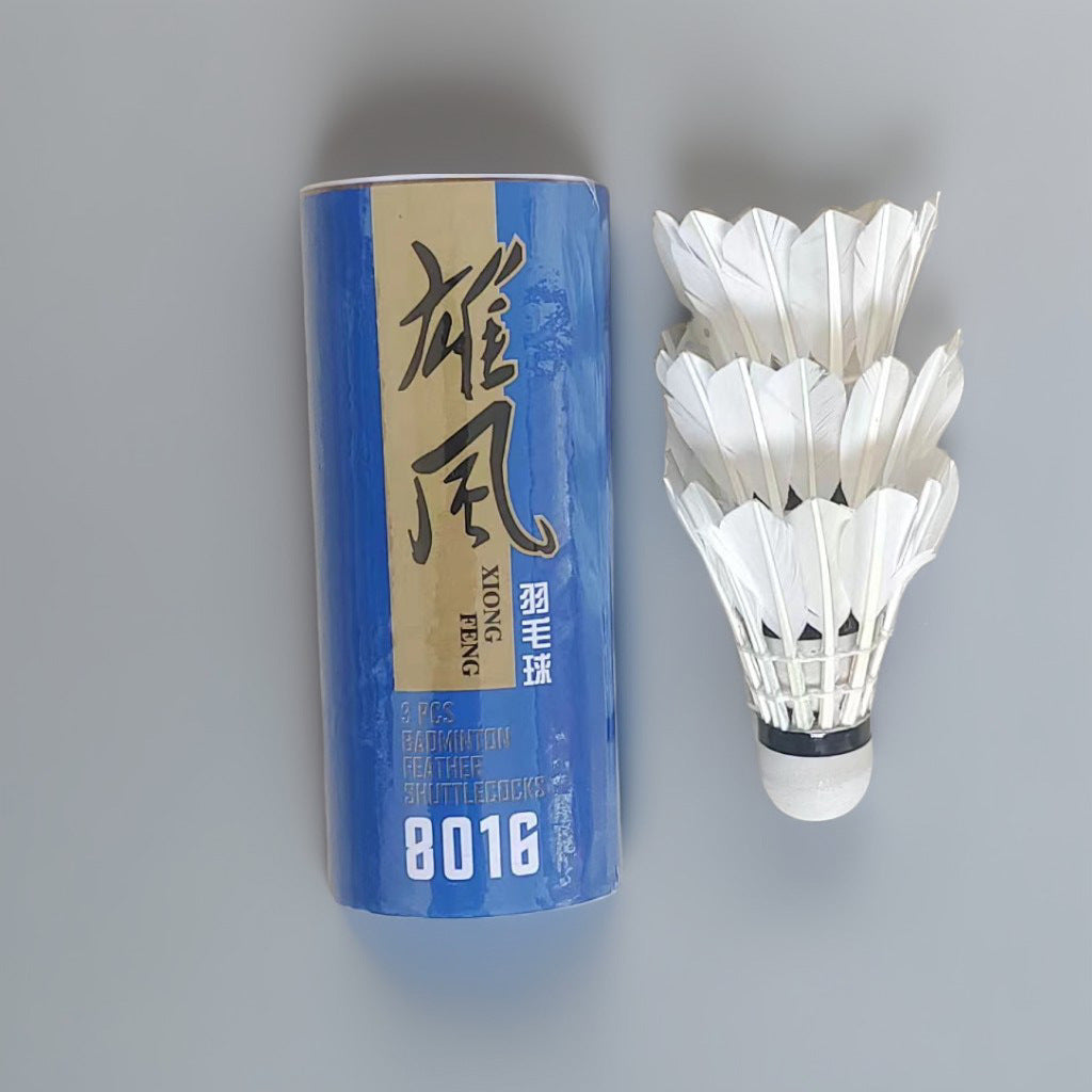 Volantes de bádminton para entrenamiento – Plumas de ganso y pato, con base de corcho y fibra