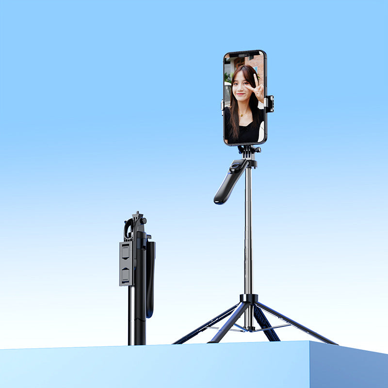 Soporte para teléfono Bluetooth con trípode: estabilizador, ideal para selfies y vlogs