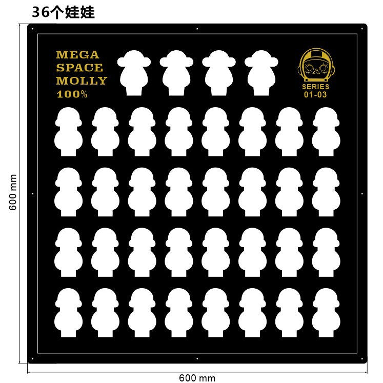 Caja Acrílica de Exhibición para SPACEMolly – Compatible con Blind Box Modelos 1, 2 y 3