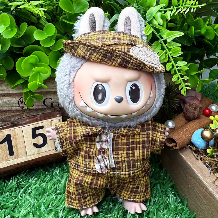 Playeras Streetwear para Muñecos Labubu – Ropa Urbana para Muñecas de 17cm (Muñeca no incluida)