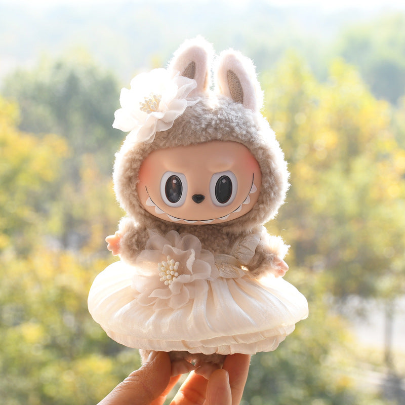 Ropa Estilo Coquette para Muñeca Labubu 17cm – Accesorios para Personalizar (Muñeca No Incluida)