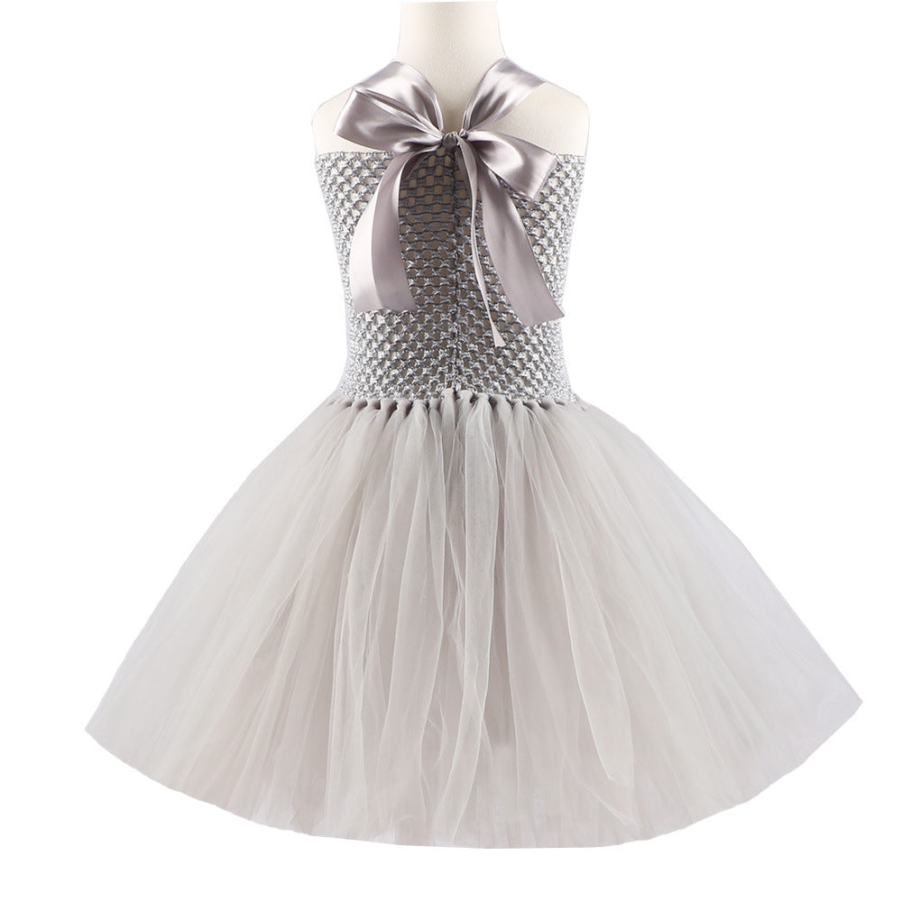 2025 Clown Costume for Kids: Lace Princess Dress for Christmas Halloween