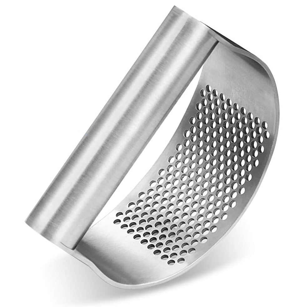 Triturador de ajo y jengibre en acero inoxidable grado alimenticio y ergonómico