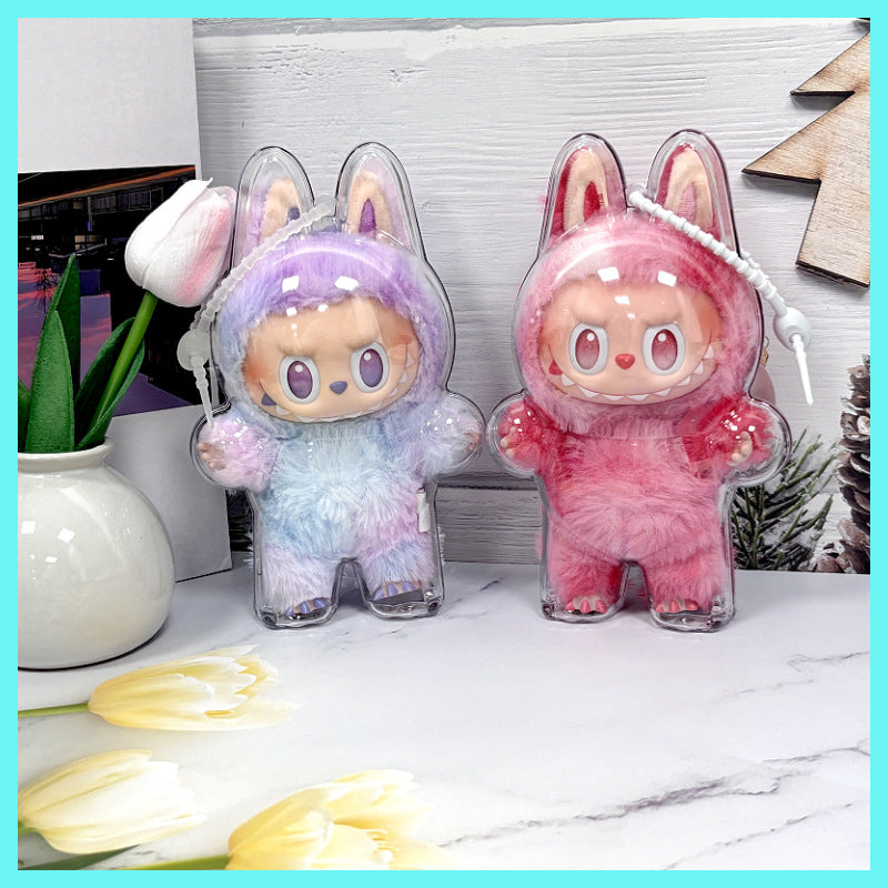 Funda Transparente de Protección para Juguete POPMART – Carcasa Antipolvo Labubu 3ª Generación