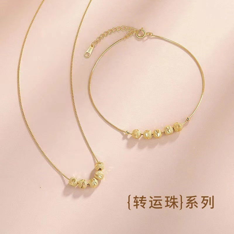 Pulsera Delicada con Bolitas Decoradas – Estilo Romántico para Mujer Joven