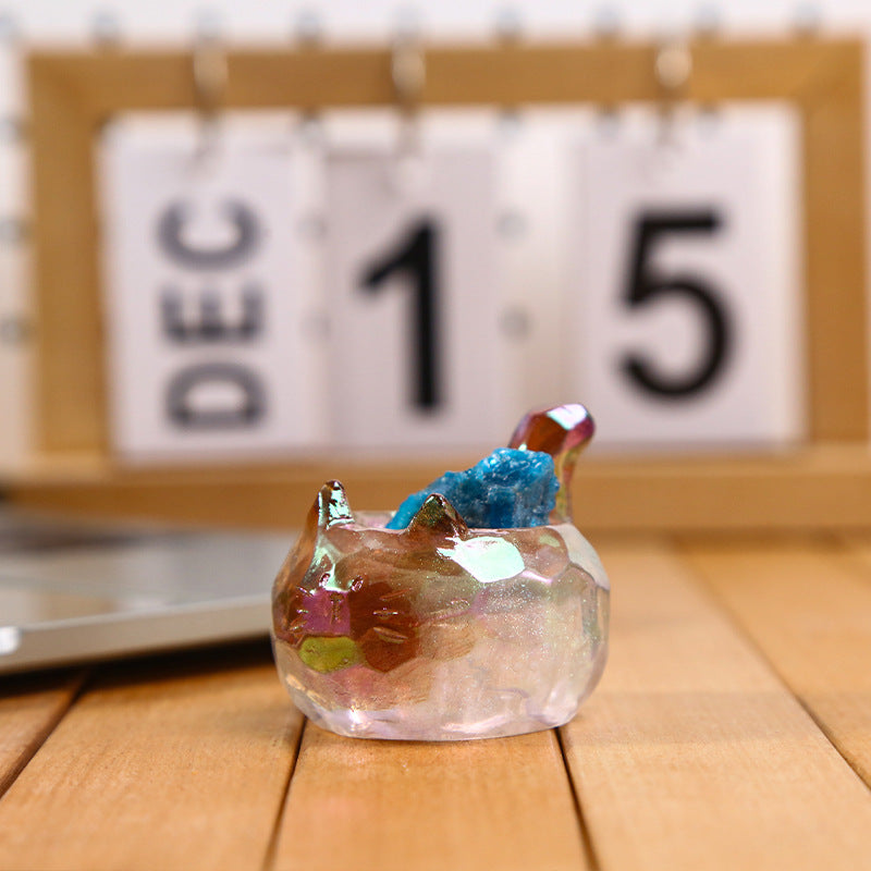 Luz Nocturna Aromatizante con Cuarzos y Figura de Animalito – Caja Sorpresa