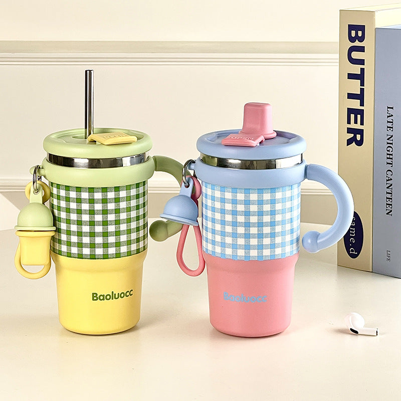 Vaso térmico de acero inoxidable para chicas con diseño lindo