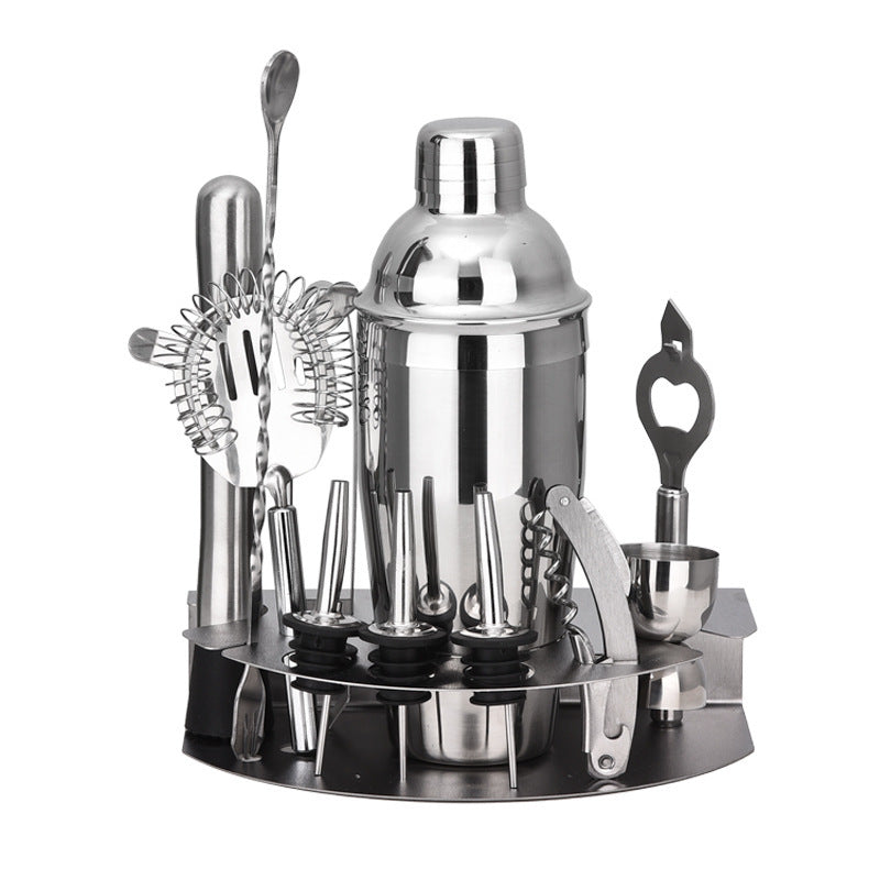 Juego de Coctelera de Acero Inoxidable: Kit Completo de Herramientas de Bar para Mezclar Cócteles