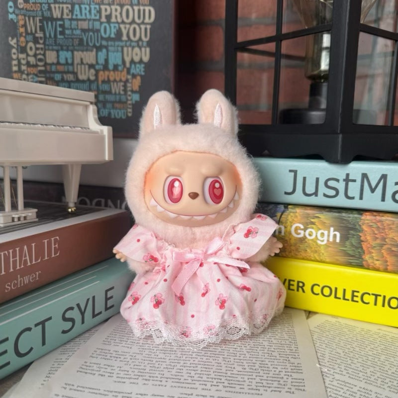 Bonitos conjuntos de Ropa y zapatos para muñecas:Accesorios para labubu de 17cm (Muñeca no incluida)