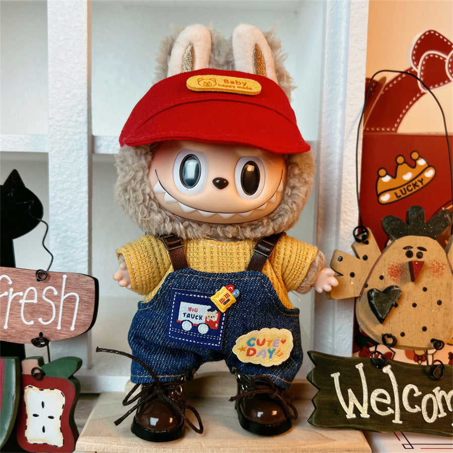 Ropa para Labubu de 17cm – Estilo Urban, Kawaii, Retro, Cosplay, preppy coreano y Más (Muñeca no incluida)