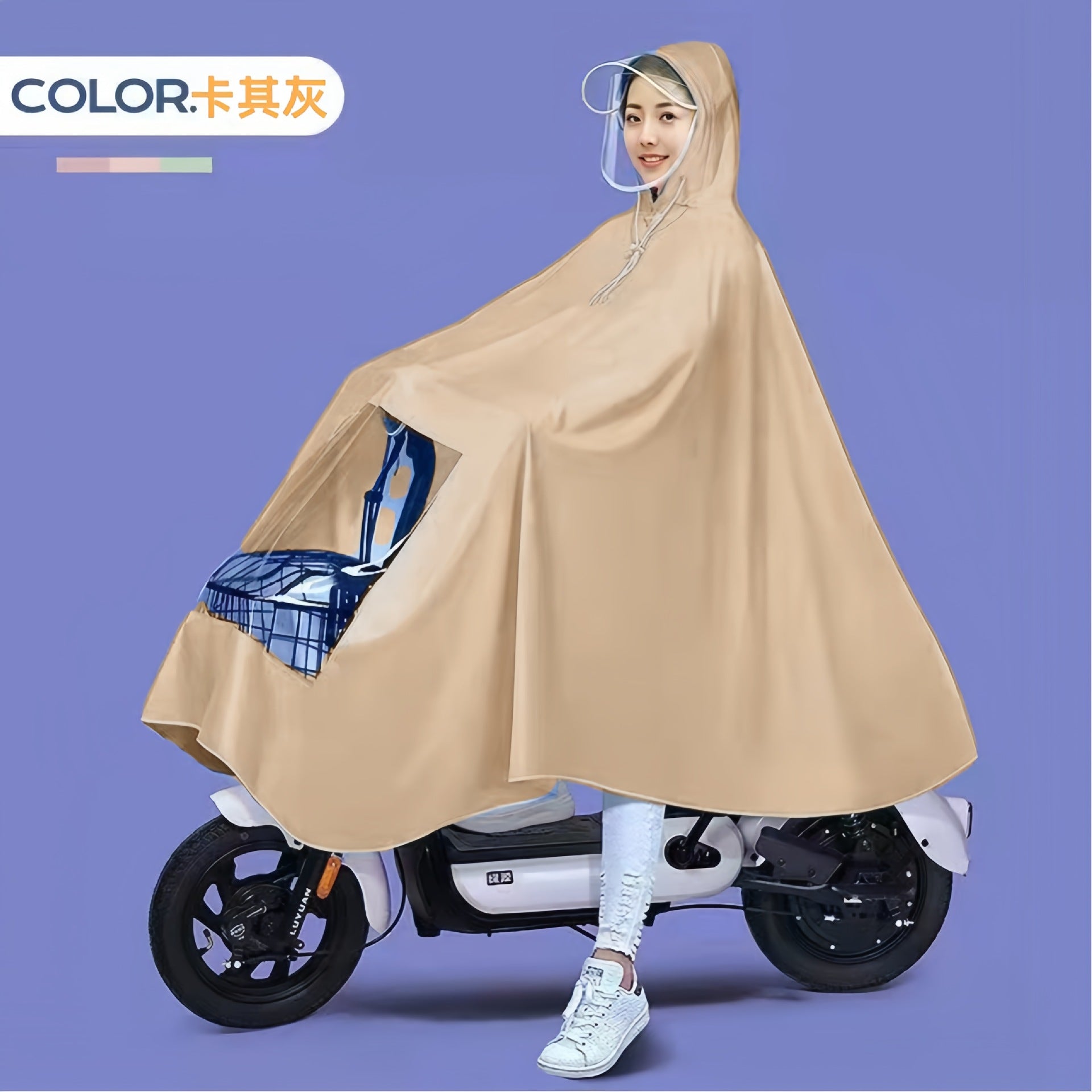 Impermeable para Bicicleta Eléctrica o Motocicleta a Prueba de Lluvia y Viento
