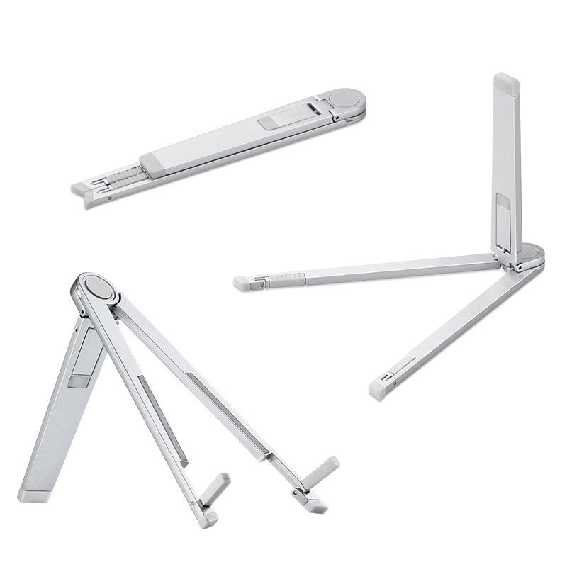Soporte para Tablet y Móvil: Trípode Plegable y Portátil de Metal para Escritorio