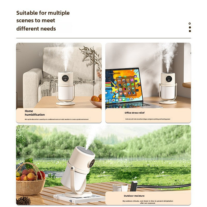 Humidificador Inteligente: Gran Capacidad, USB, Silencioso, Luz Nocturna, Purificador de Aire Compacto