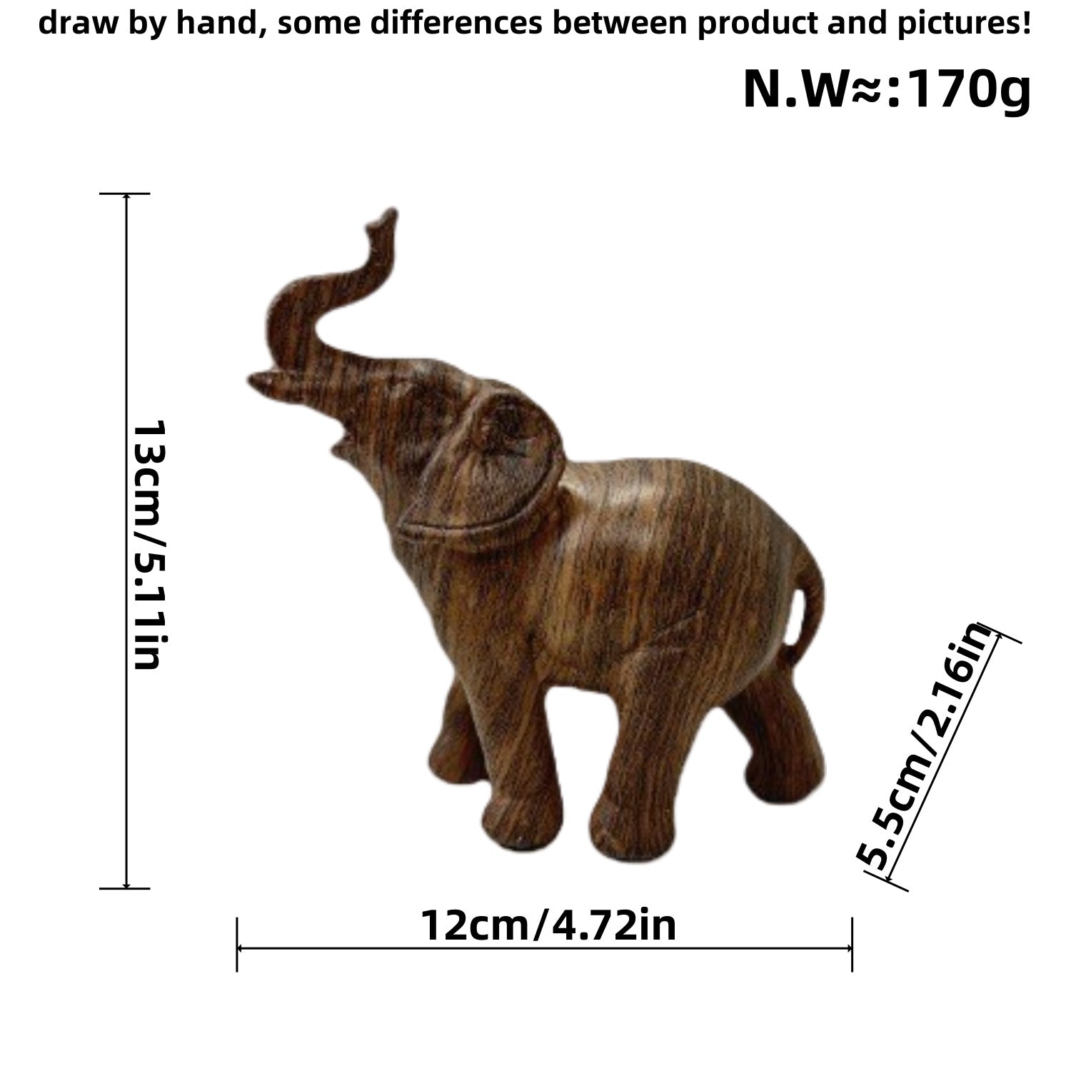 Arte Abstracto: Escultura Colorida de Elefante para Escritorio o Mesa