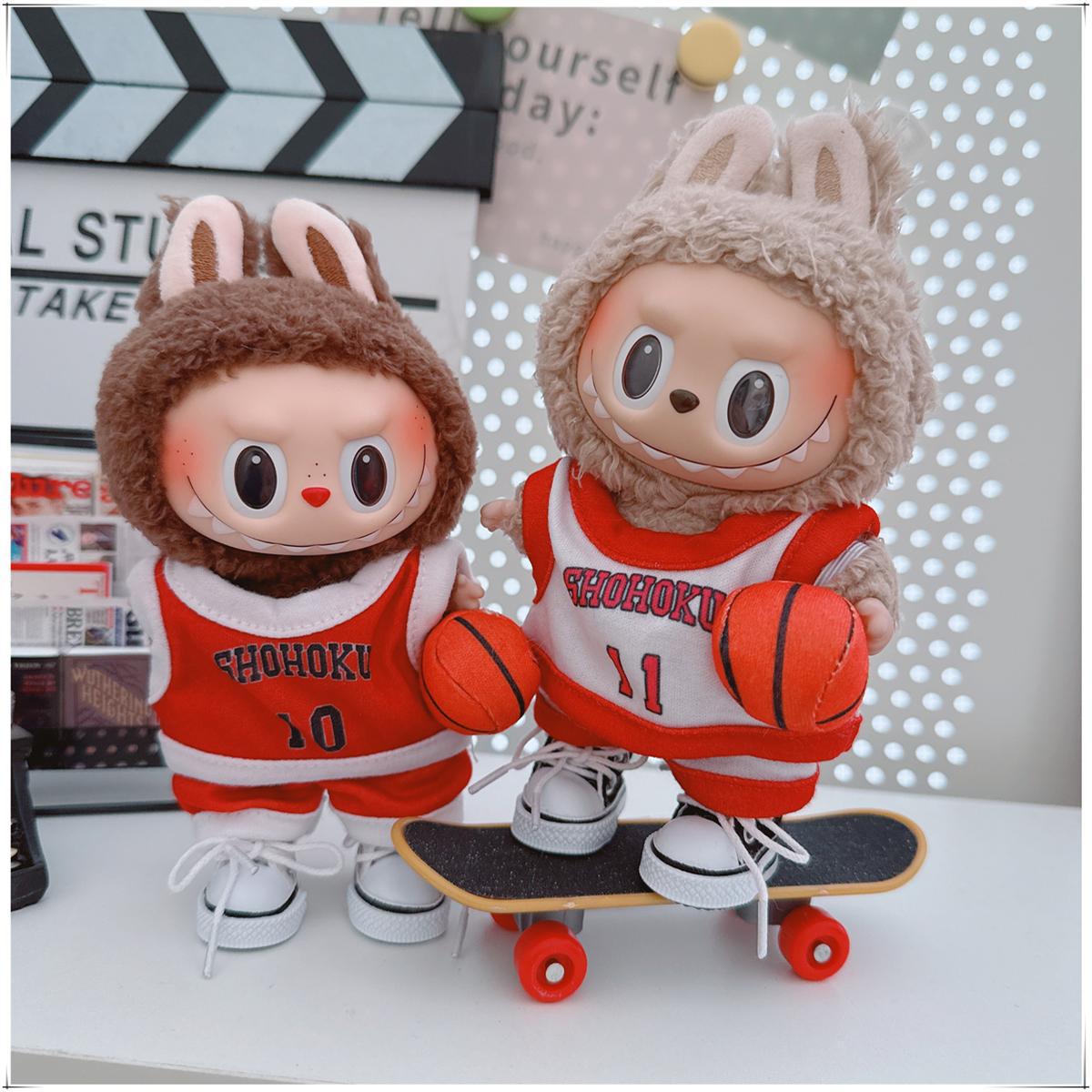 Ropa deportiva para muñecas Labubu de 17 cm – Accesorios para muñecos (muñeca no incluida)