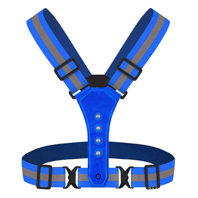 Chaleco Reflectivo LED para Actividades y Deportes Nocturnos – Alta Visibilidad