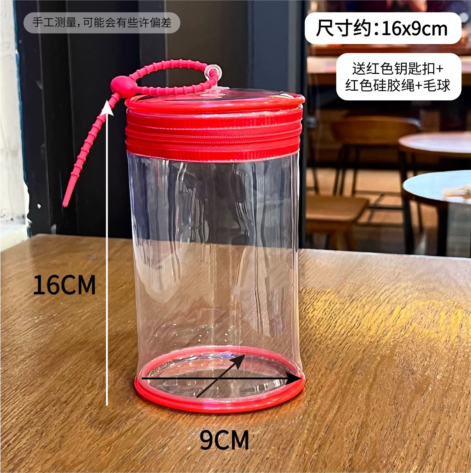 Bolsa Protectora para Labubu colección Coca-Cola:Transparente, tubular y Ovalada.