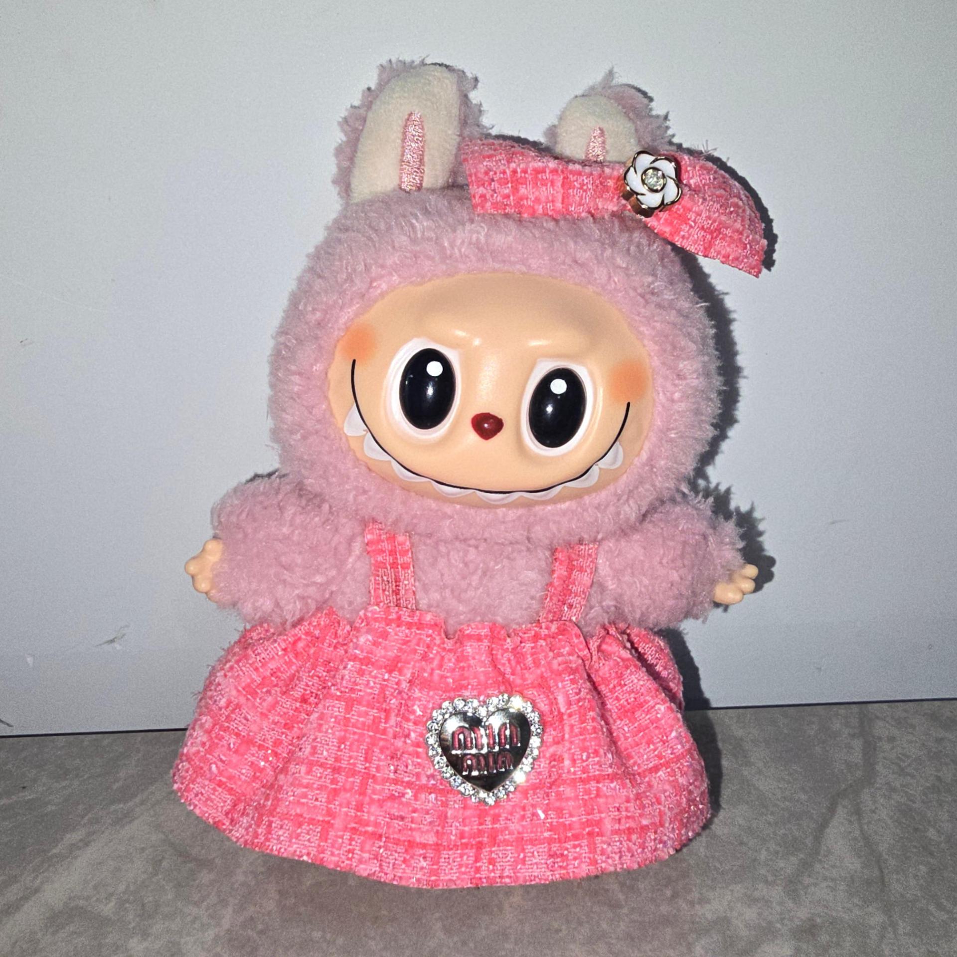 Ropa Estilo Bohemio para Muñeca Labubu 17 cm – Accesorios de Moda (Muñeca No Incluida)