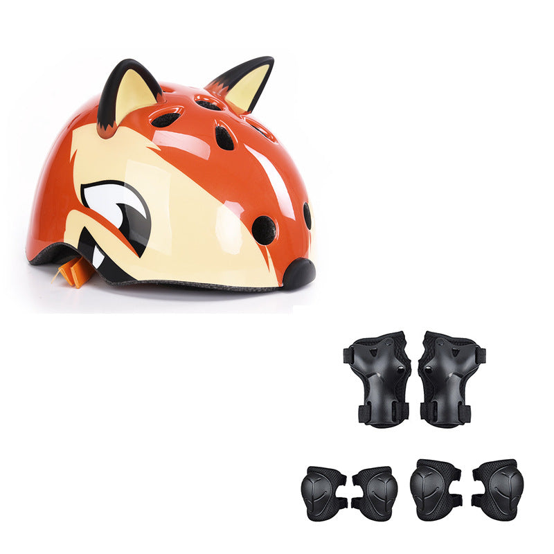 Casco para ciclismo Infantil: diseño de dinosaurio, Oso, tiburón y zorro Protección para Deportes y Patinaje