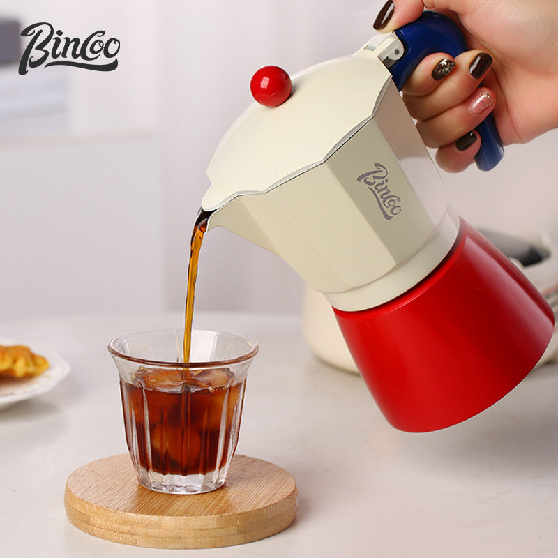 Juego de Cafetera Bincoo: Set de Espresso Casero Mini Cafetera