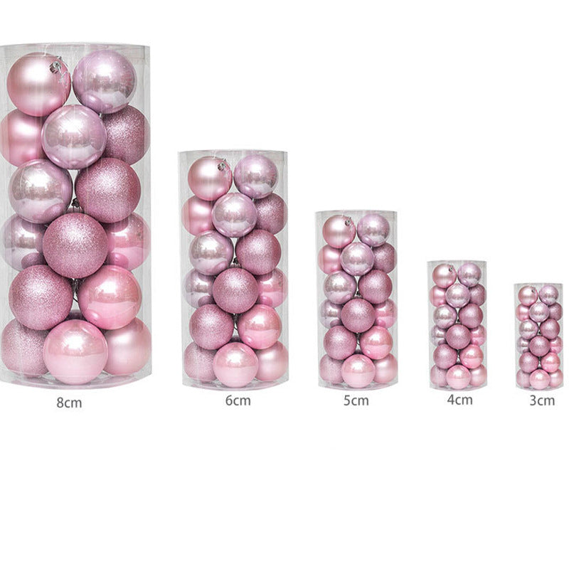 Bolas navideñas con acabado metálico en varios colores