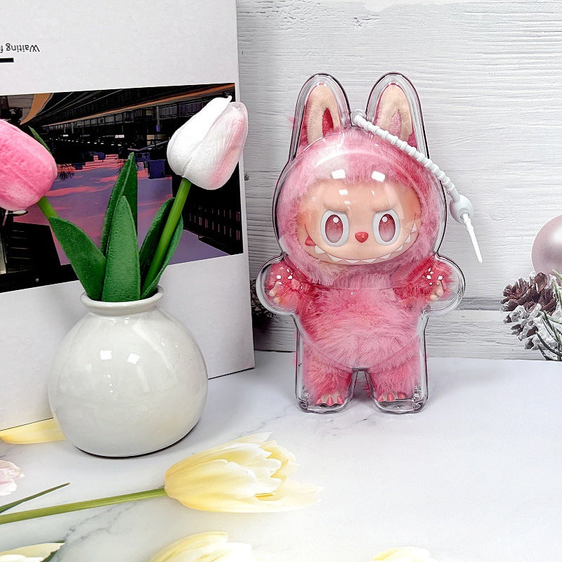 Funda Transparente de Protección para Juguete POPMART – Carcasa Antipolvo Labubu 3ª Generación