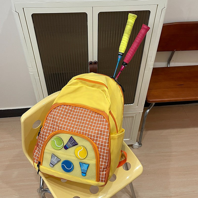 Mochila deportiva de gran capacidad para estudiantes: mochila de badminton y tenis
