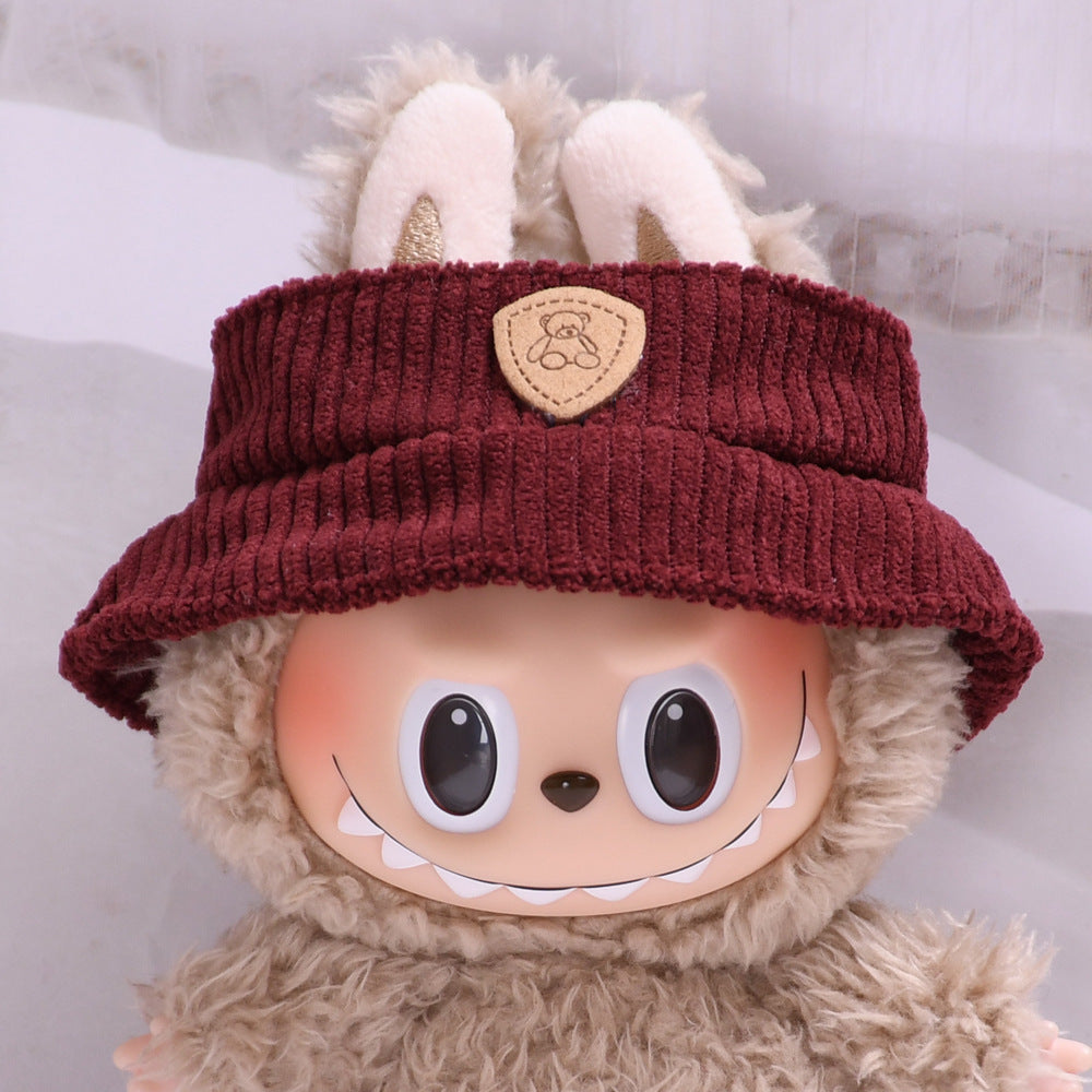 Colección Pana y Gorro Vaquero Labubu: Compatible con Labubu, Set de Ropa y Accesorios para Muñecas de 17cm, Complementos para Labubu (Muñeca no incluida)
