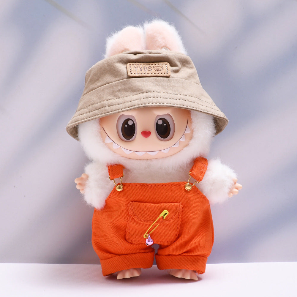 Set de Peto Multicolor con Bolsillos Labubu: Compatible con Labubu, Set de Ropa y Accesorios para Muñecas de 17cm, Complementos para Labubu (Muñeca no incluida)