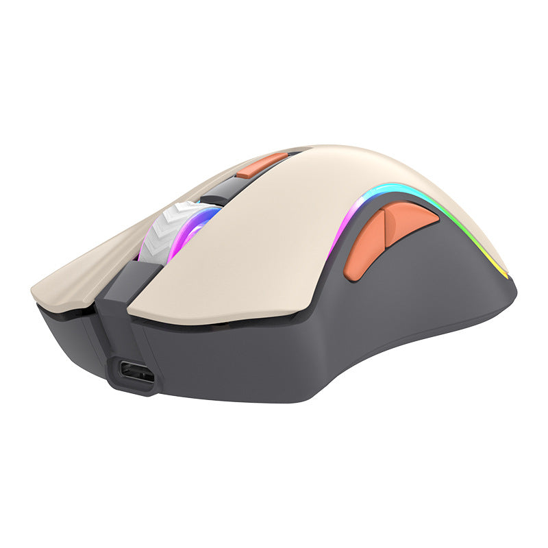 Ratón Inalámbrico Dual Modo 2.4G y Bluetooth XYH52: Recargable, Silencioso, Ideal para Oficina y Juegos
