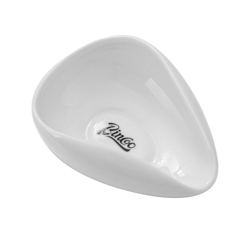 Balanza de café Bincoo: Plato de cerámica para medir café, tazón y cuchara de precisión