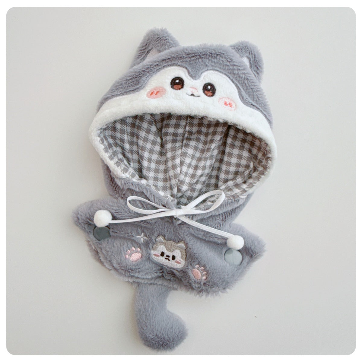 Adorable outfit con gorro de animales para Labubu (Muñeca no incluida)