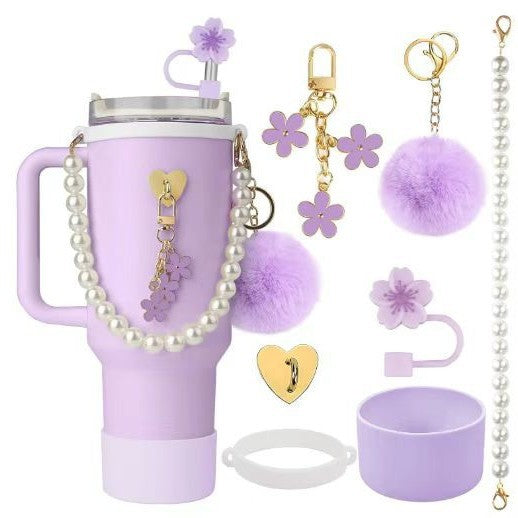 TEST - Set de Correa con Perlas y Accesorios para Botella Stanley: Elegante y Funcional