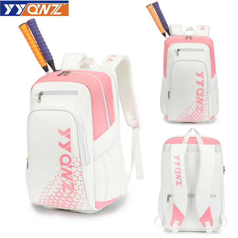 Mochila de Bádminton Unisex – Bolsa de Hombro para 3 Raquetas con Compartimentos Funcionales