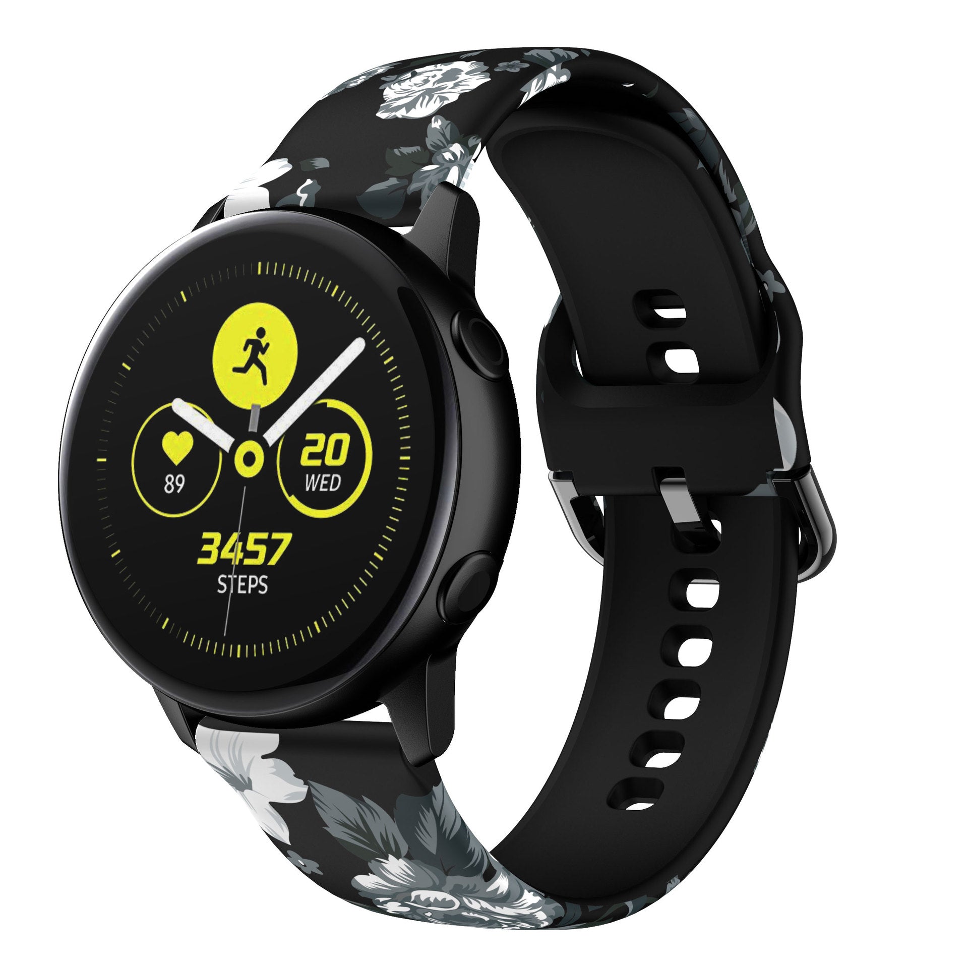 Printed Silicone Strap for Samsung Galaxy Active2 and Watch4: Compatible with Huawei GT 20/22mm