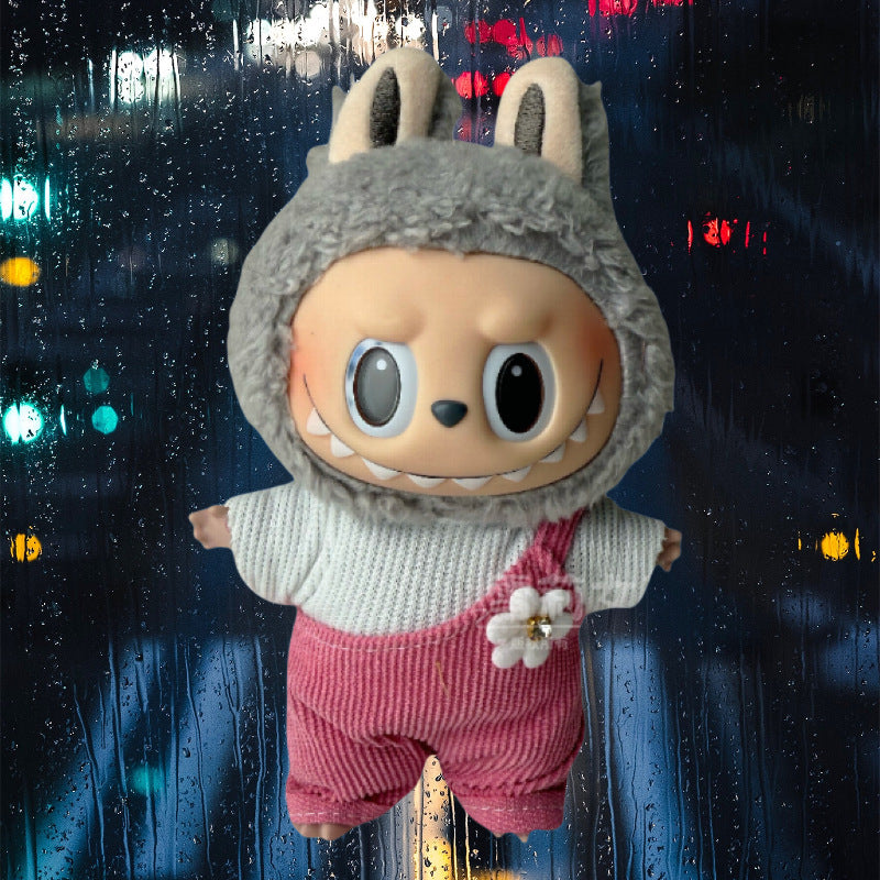 Bonitos conjuntos de Ropa y zapatos para muñecas:Accesorios para labubu de 17cm (Muñeca no incluida)