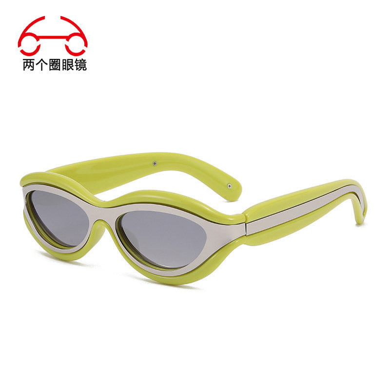 Gafas de Sol Futuristas Estilo Gato Unisex con Protección UV