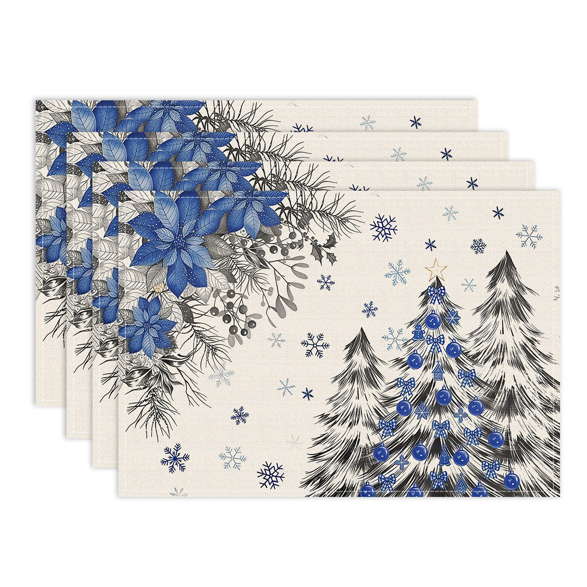 Christmas Table Mat: Holiday Dinnerware & Party Decoration