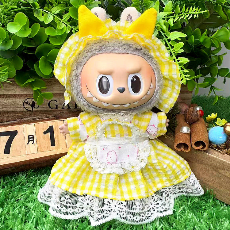 Playeras Streetwear para Muñecos Labubu – Ropa Urbana para Muñecas de 17cm (Muñeca no incluida)