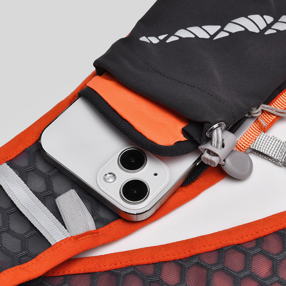 Mochila de Ciclismo y Senderismo: Mochila de 5L con Compartimento para Agua, Ideal para Maratones y Carreras de Aventura