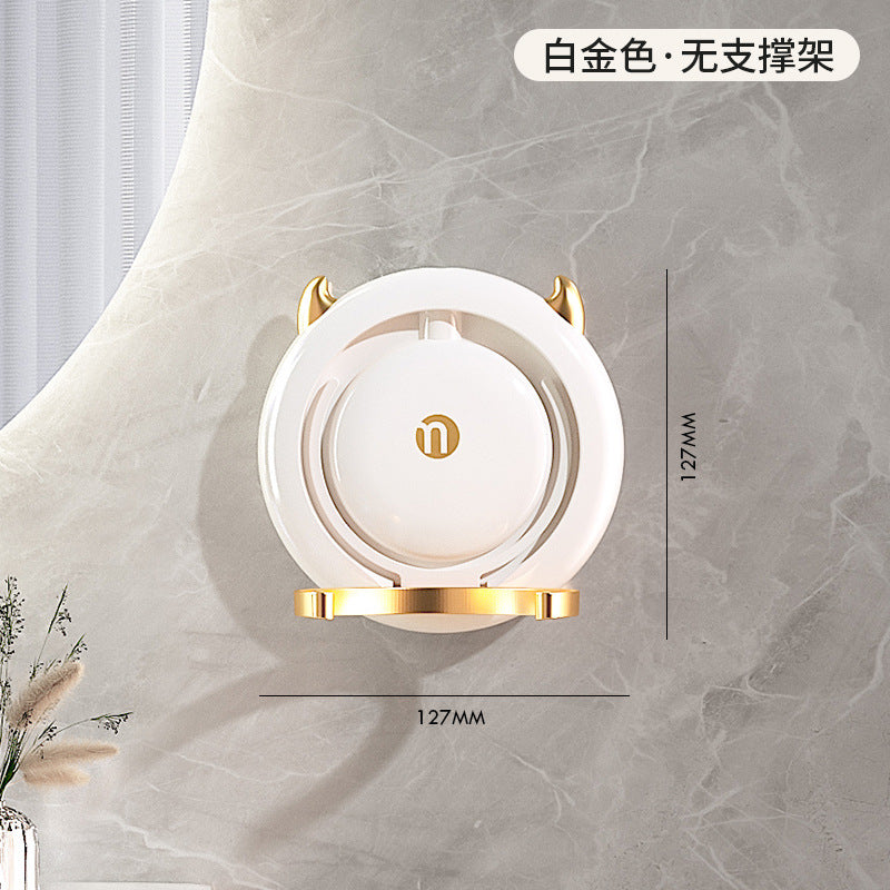 Hands-Free Hair Dryer Holder Wall Mount: No-Drill Bathroom Organizer