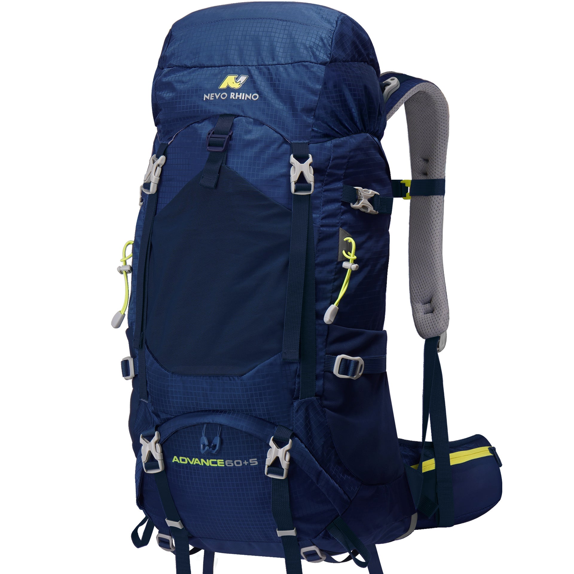 Mochila de Montaña para Hombre: Mochila de Senderismo de Gran Capacidad 60L/65L para Viajes