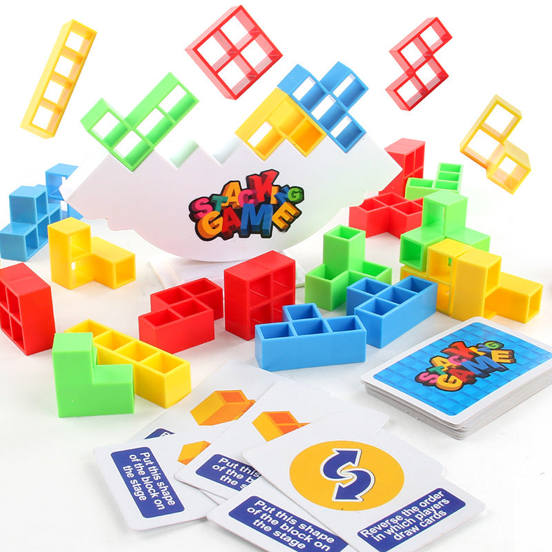 Tetris de Bloques Apilables: Juego de Mesa Interactivo para Padres e Hijos