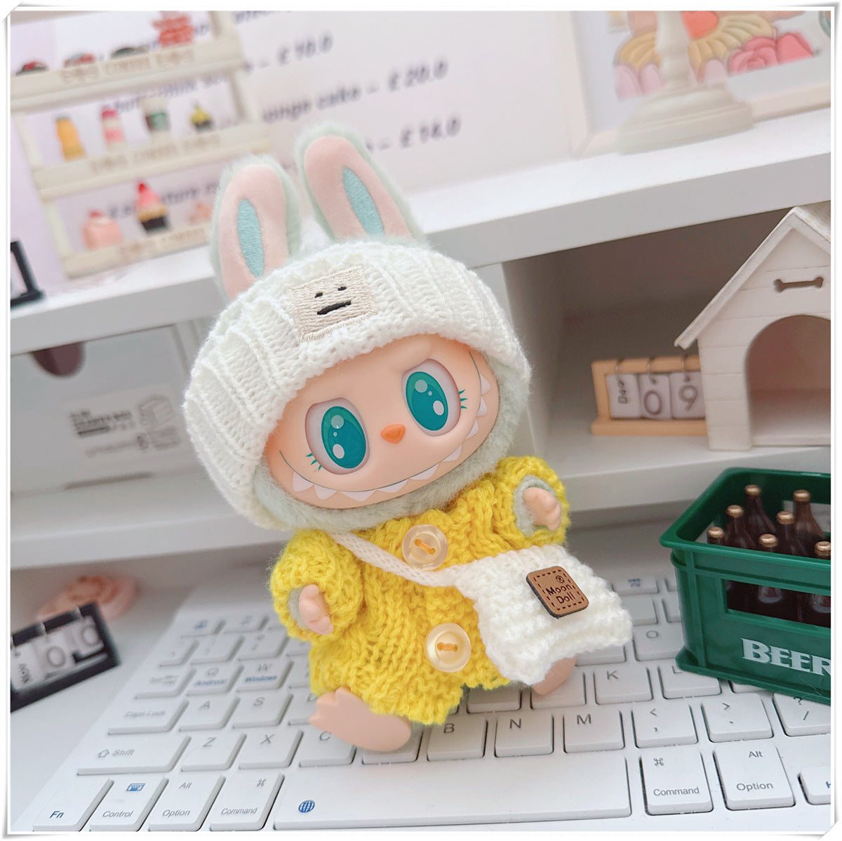 Ropa y accesorios para munecos Labubu, varios diseños divertidos (Muñeca no incluida)